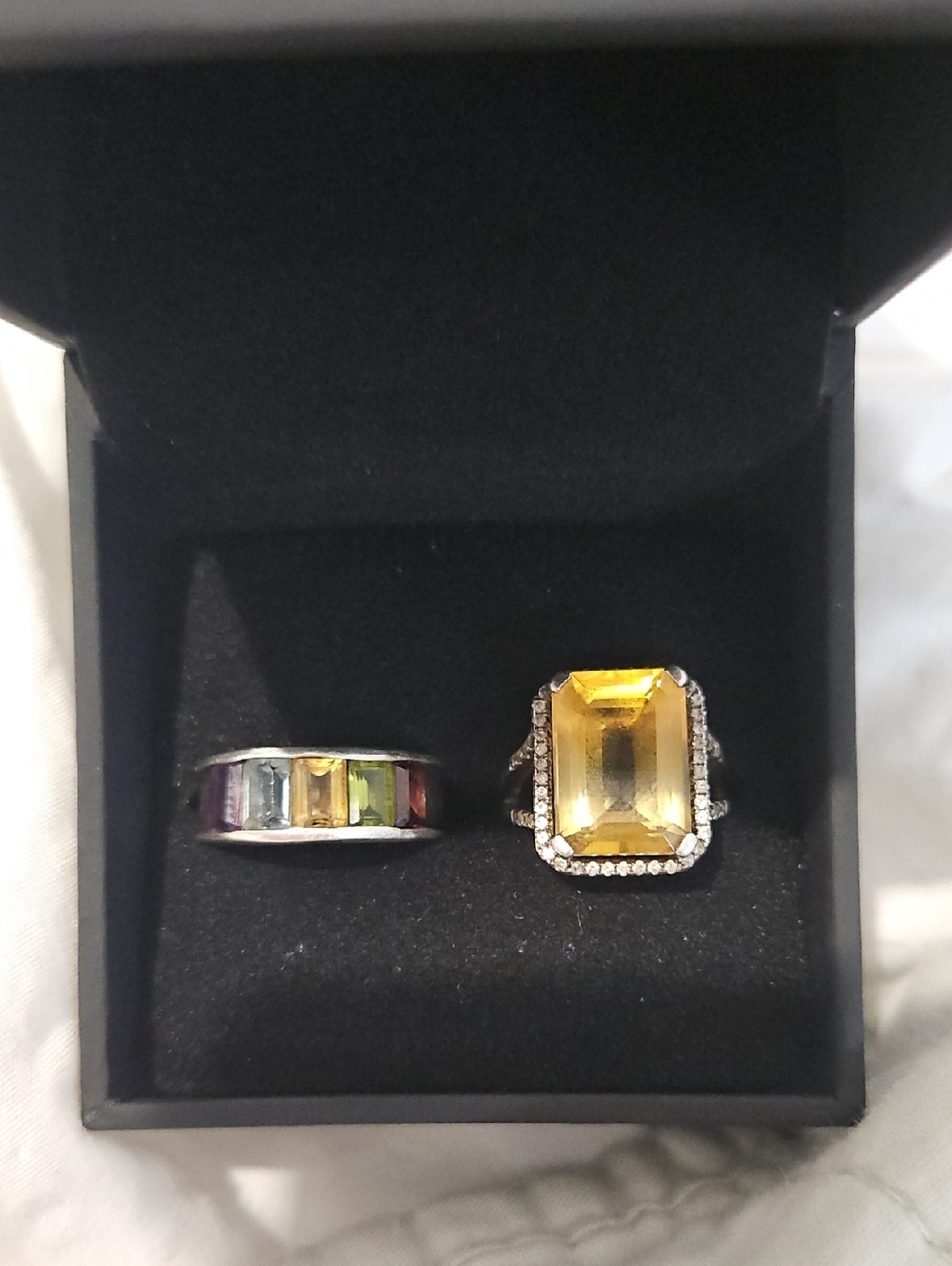 CITRINE&GEMSTONE Ring Stack